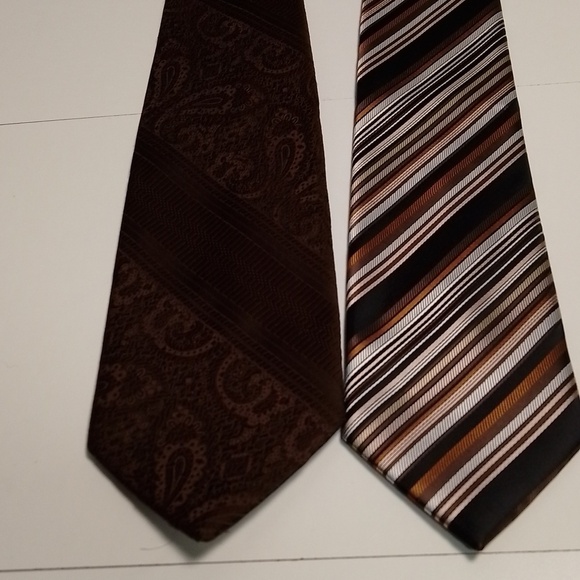 Wool polyester mens 3 piece suit with ties. Light brown size medium Prom wedding - Picture 11 of 13